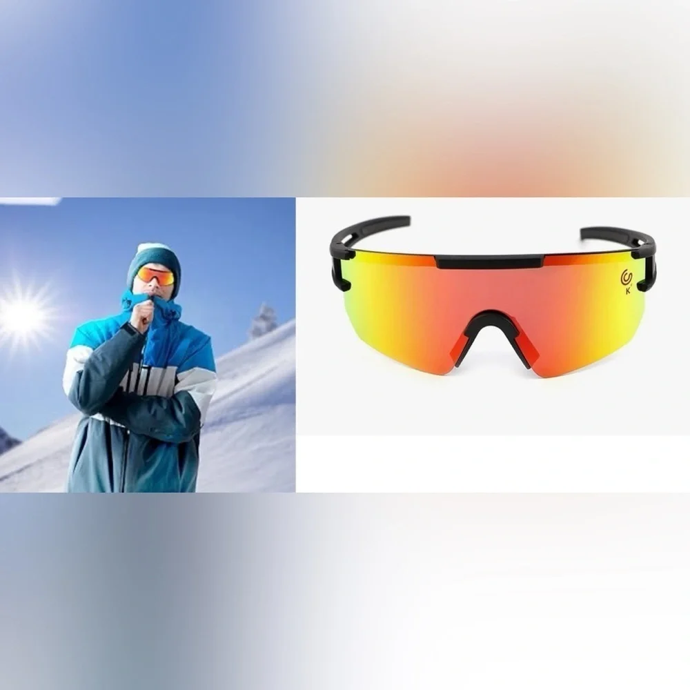 NWT KAEK-GLOB Polarized Sports P-V Sunglasses adjustable Nose Pad GENDER NEUTRAL